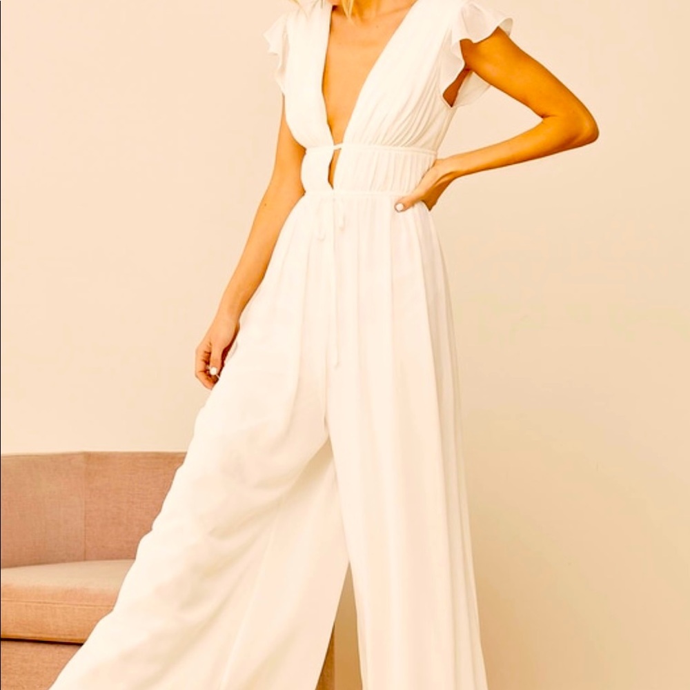 White beautiful jumpsuit